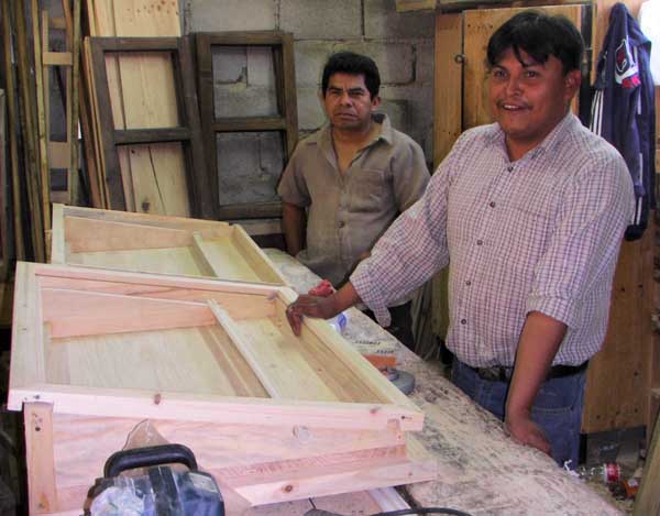 Carpenters in San Cristobal, Chiapas building solar distillers