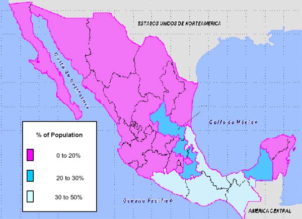 map mexico water