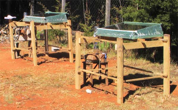 two solar distillers; Chiapas Mexico